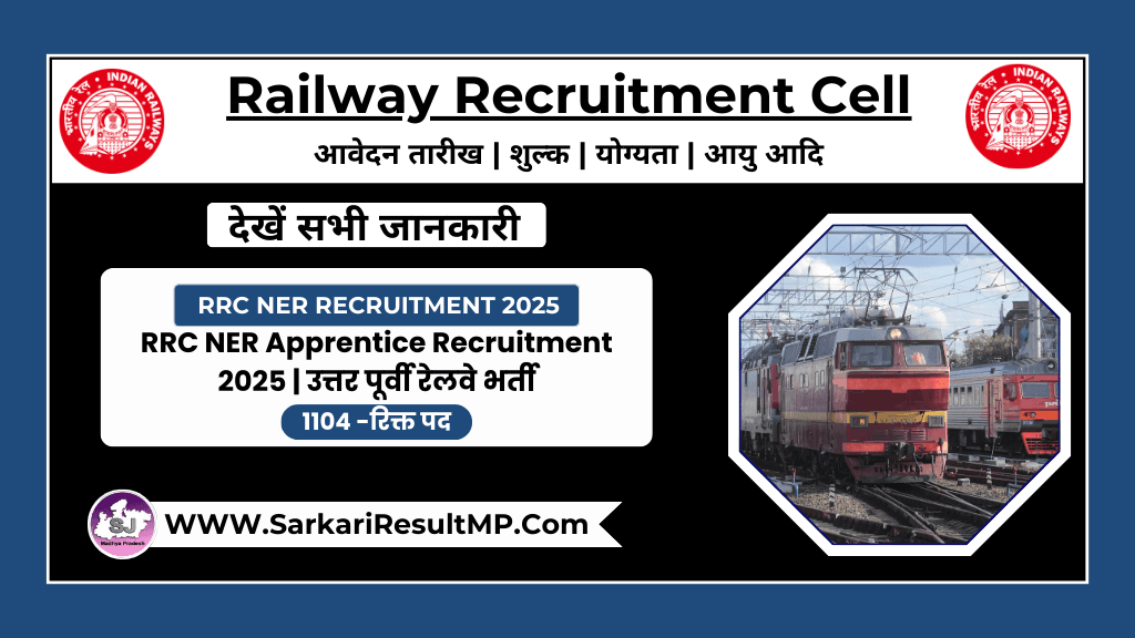 RRC NER Apprentice Recruitment 2025